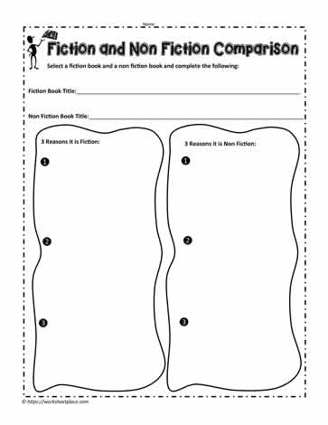 Compare Fiction and Non Fiction Worksheets