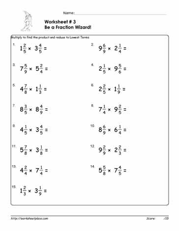 Multiply Fractions with Mixed Numbers-3