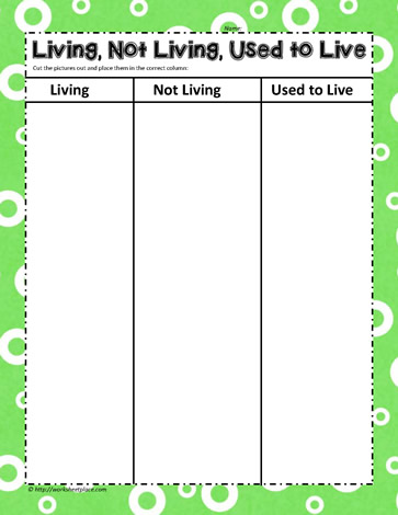 living non used worksheet live nonliving things worksheets