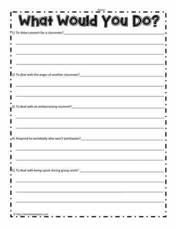 Social Emotional Learning Worksheets 22680 HotPicture