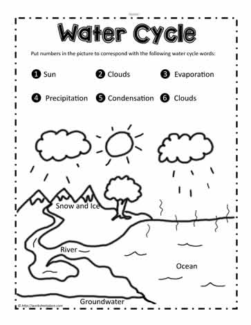 Water Cycle Worksheet