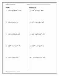 Polynomial-Worksheets-Addition