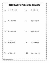 Grade 8 Math Algebraic Expressions Worksheets - exploring algebra using