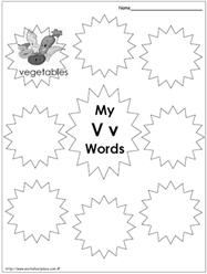 My Vv Words