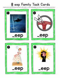 eep Word Family Task Cards