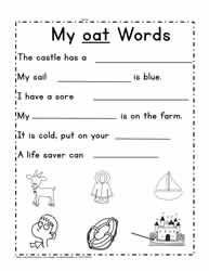 Sentences For oat Words