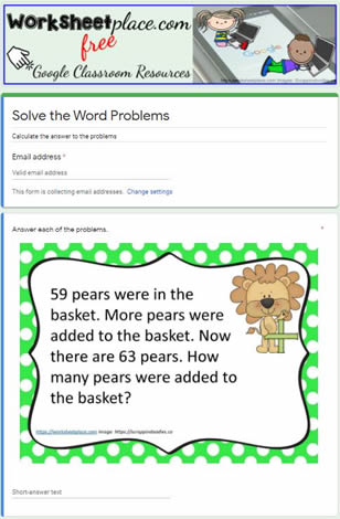 Addition Word Problems to 100-4