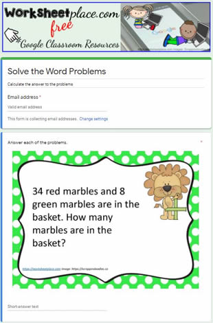 Addition Word Problems to 100-6