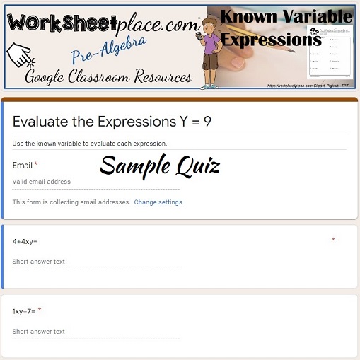 Evaluate the Expression Worksheet 10