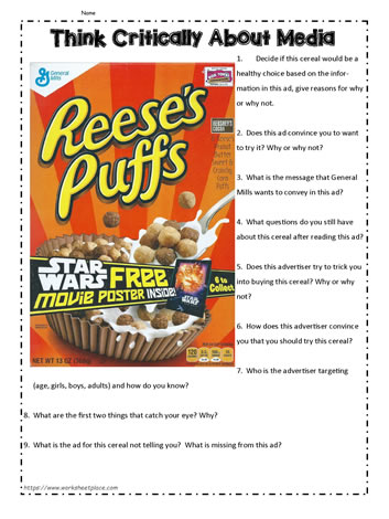 Cereal Ad to Analyze