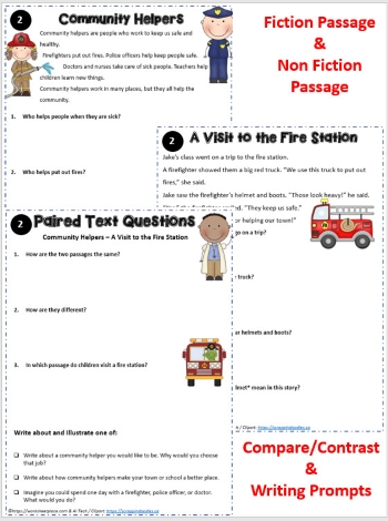 2nd Grade Paired Text Worksheets