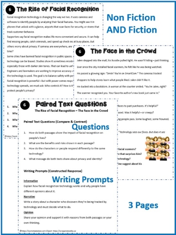 Facial Recognition/Face in Crown Worksheets