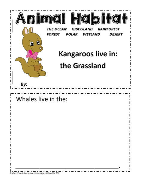 Animal Habitat Booklet