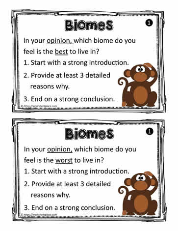 Biome Task Cards
