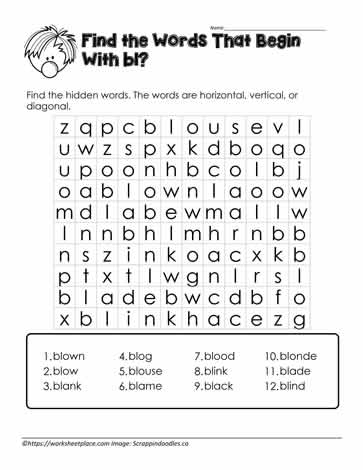 Wordsearch for bl