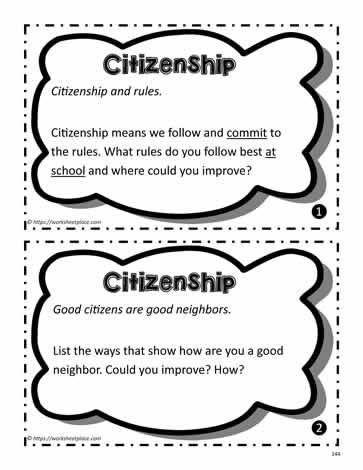Citizenship Task Cards