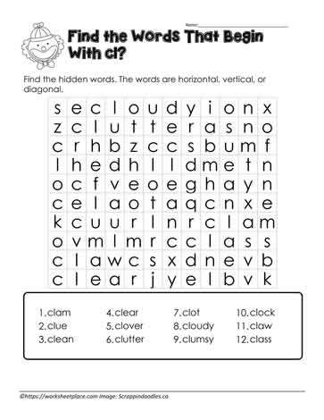 Wordsearch for cl