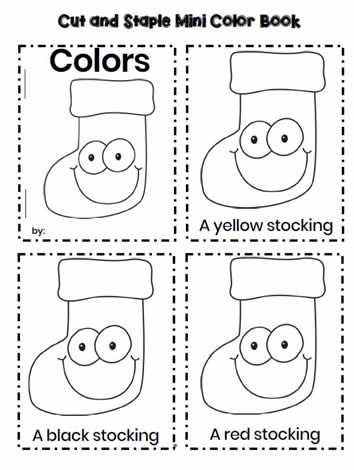 Color Words Stocking Book