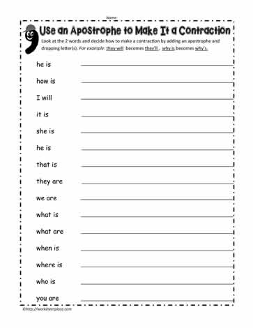 Apostrophe Activity for Google Apps and PDF