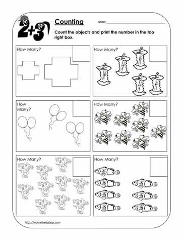 Counting Objects Worksheet 3