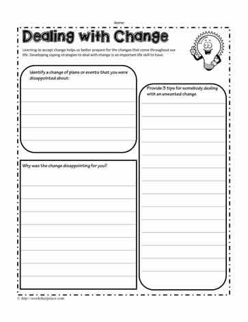 Dealing with Change Worksheets