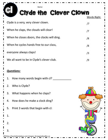 Decodable Passage for Blends cr
