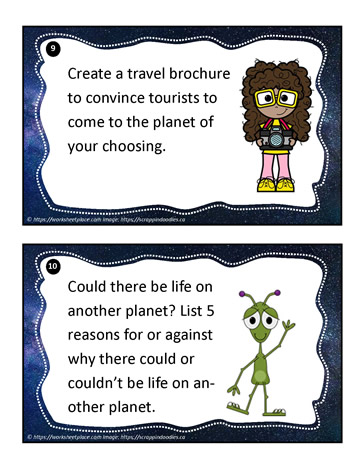 Earth and Space Task Cards 9-10