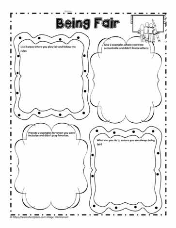 Fairness Worksheet Worksheets