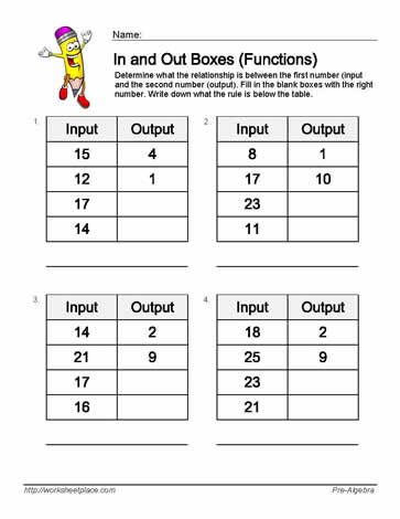 Input Output Subtraction 6