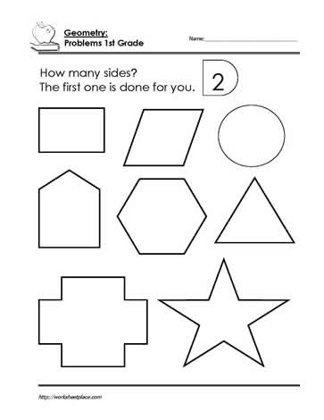 First Grade Geometry Worksheets Worksheets