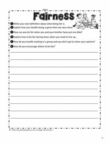 Fairness Worksheet