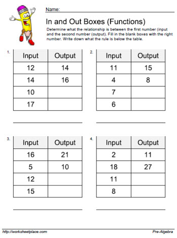 Input Output Worksheet 9