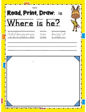 Sight word is Worksheets