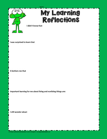 Living Things Learning Reflections