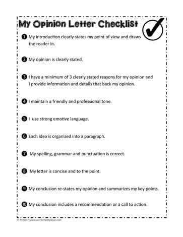 Opinion Letter Checklist