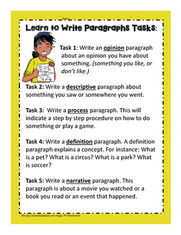 Paragraph Writing Tasks