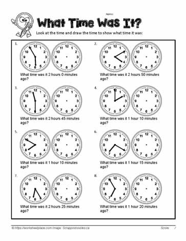 Past-time-5-minutes-worksheet-1