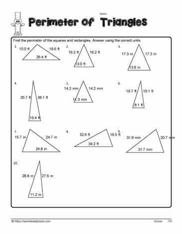 Perimeter of  Triangles