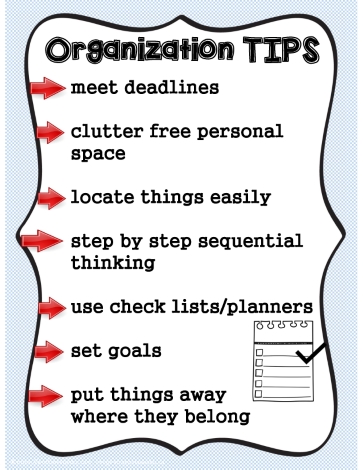 Poster For Organization Worksheets