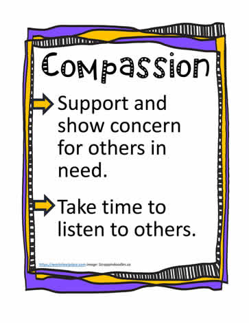 Poster and Definition for Compassion