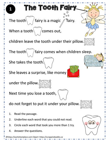 Reading Comprehension About the Tooth Fairy