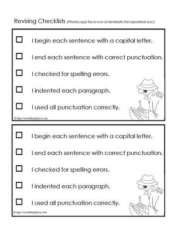 Revise and Edit Checklist