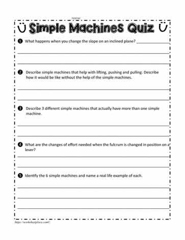 Simple Machine Quiz