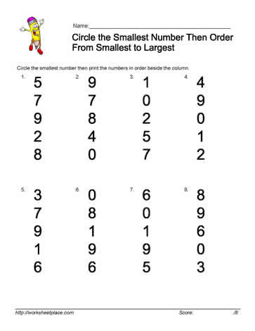 Compare Numbers 1-10
