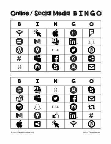 Social Media Bingo 13-14