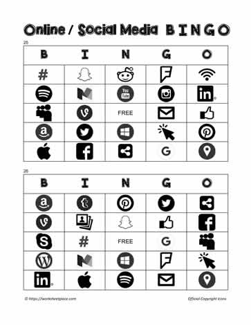 Social Media Bingo 21-22
