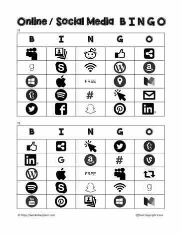 Social Media Bingo 29-30