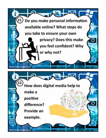Social Media Task Card