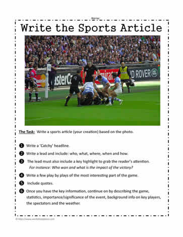 Write a Sports Article