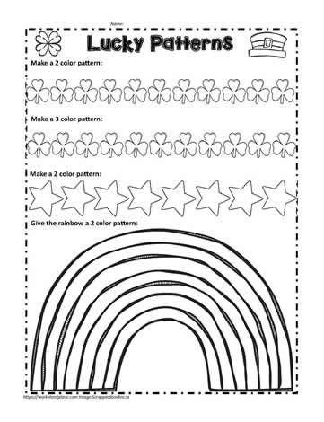 St. Patrick's Worm 'Math Patterns'